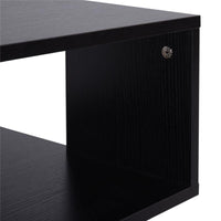 TAVOLINO DA SALOTTO IN LEGNO 40X 40 X 43CM IN COLORE NERO