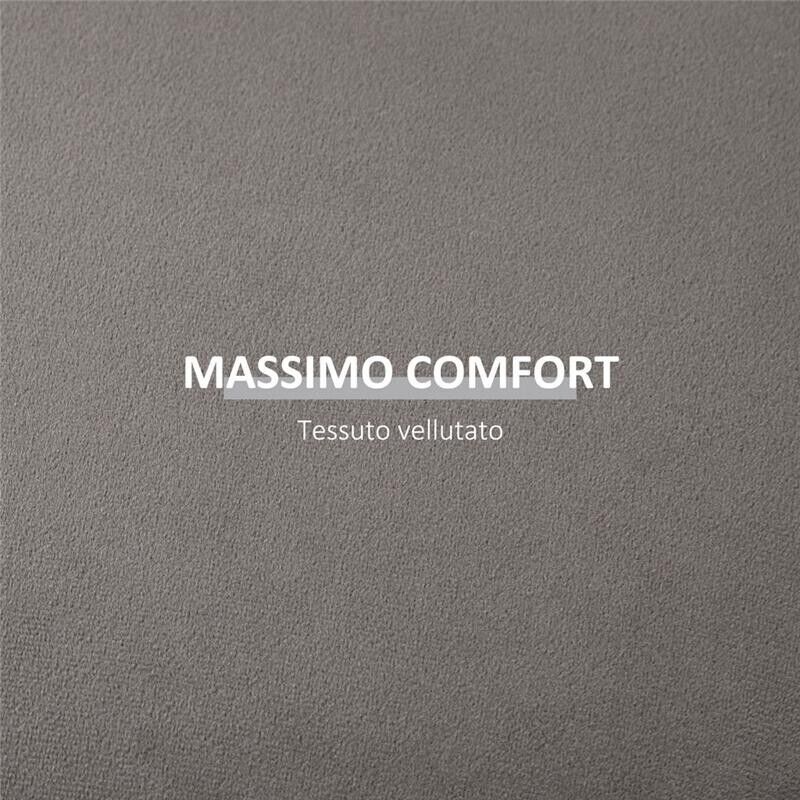 POUF CONTENITORE IN VELLUTO 2 IN 1 CONVERTIBILE IN TAVOLINO Ø44X47.5CM GRIGIO