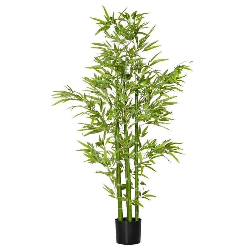 PIANTA FINTA DI BAMBÙ ALTA 150CM CON VASO INCLUSO