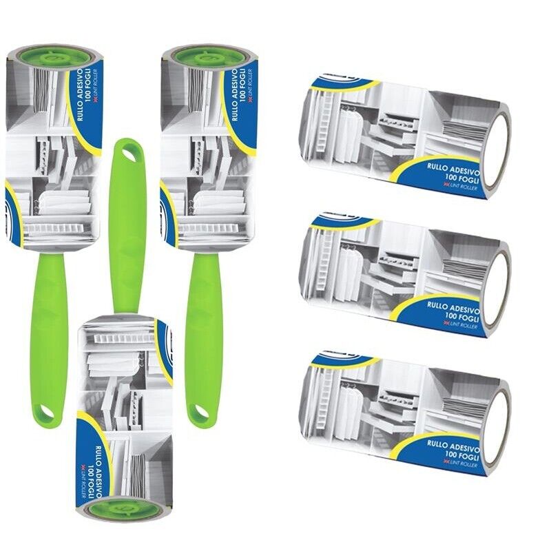 KIT SET 3PZ MAURY'S ROLLER LEVAPELUCCHI 100 FOGLI 2 PZ