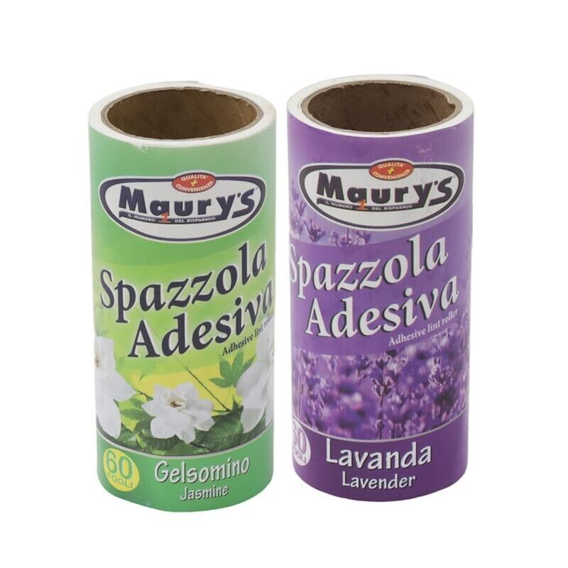 KIT SET 4 MAURY'S ROLLER LEVAPELUCCHI PROFUMATO DA 60 FOGLI PROFUMI ASSORTITI