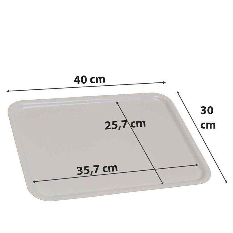 KIT SET 4 PZ VASSOIO PAPERINO DA CUCINA CM IN PLASTICA RESISTENTE 30 X 40 CM