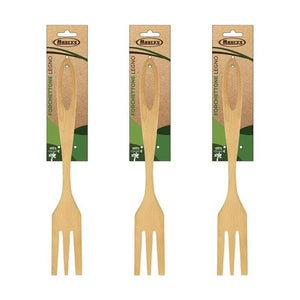 KIT SET 3 PZ MAURY'S FORCHETTONE IN LEGNO 33 CM