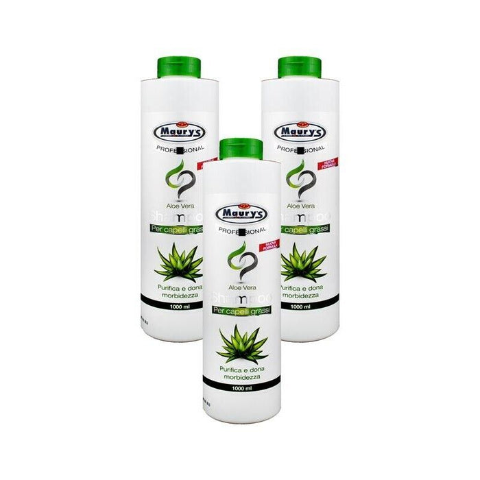KIT SET 3 PZ HYDRA VIVA SHAMPOO CAPELLI GRASSI CON ALOE VERA FORMATO 1 LT