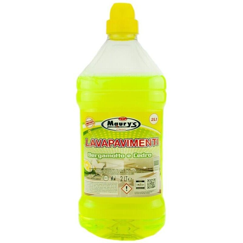 KIT SET 4 PZ MAURY'S PAVIMENTI 2LT BERGAMOTTO/CEDRO