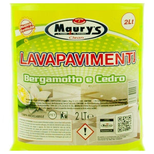 KIT SET 4 PZ MAURY'S PAVIMENTI 2LT BERGAMOTTO/CEDRO