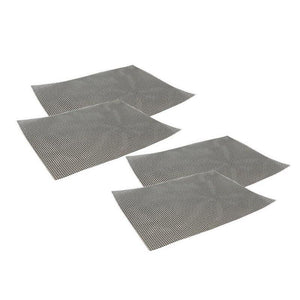 KIT SET 4 PZ MAURY'S GRILL  TAPPETINI A RETE BARBECUE ANTIADERENTE 36 X 42 CM OKS