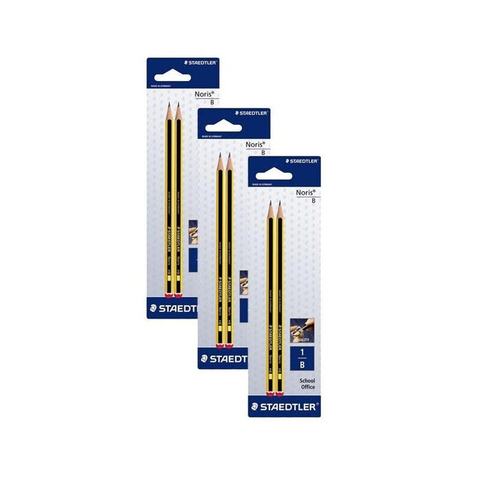KIT SET 3 PZ MATITA STAEDTLER N1 B NORIS ALTA QUALITÀ 2PZ
