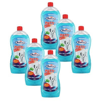 KIT SET 6 PZ MAURY'S SAPONE PIATTI GEL 1 LT IGIENIZZANTE CON BICARBONATO