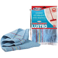 KIT SET 3 PZ MAURY'S PANNO IN COTONE PER IL PAVIMENTO LUSTRO 50X60CM AZZURRO