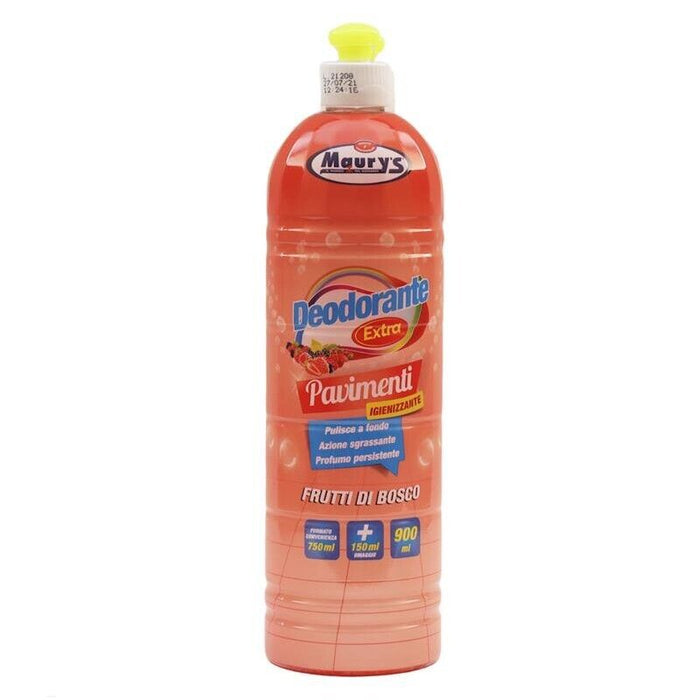 KIT SET 4 PZ MAURY'S DETERGENTE PAVIMENTI 900 ML FRUTTI DI BOSCO