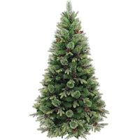 ALBERO DI NATALE ASPEN  CON BACCHE E PIGNE  CM.210 - RAMI 2513 VERDE