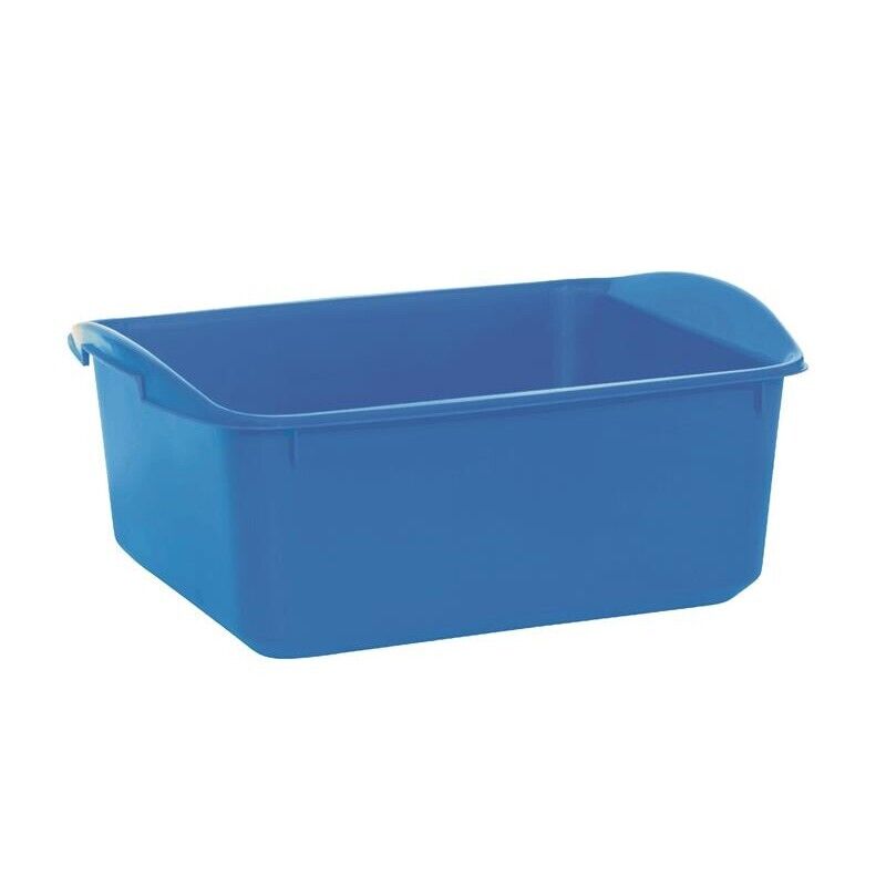 BACINELLA RETTANGOLARE PER IL BUCATO DA 30CM CAPIENZA 10LT COLORE AZZURRO