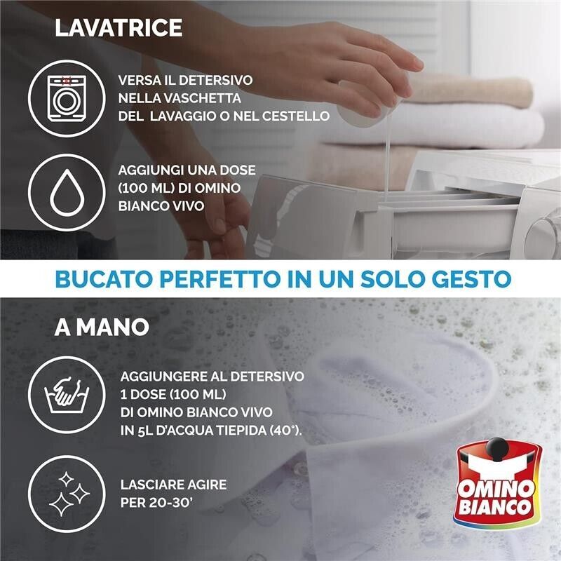 SET 3 PZ ADDITIVO OMINO BIANCO GEL 900ML BIANCOVIVO