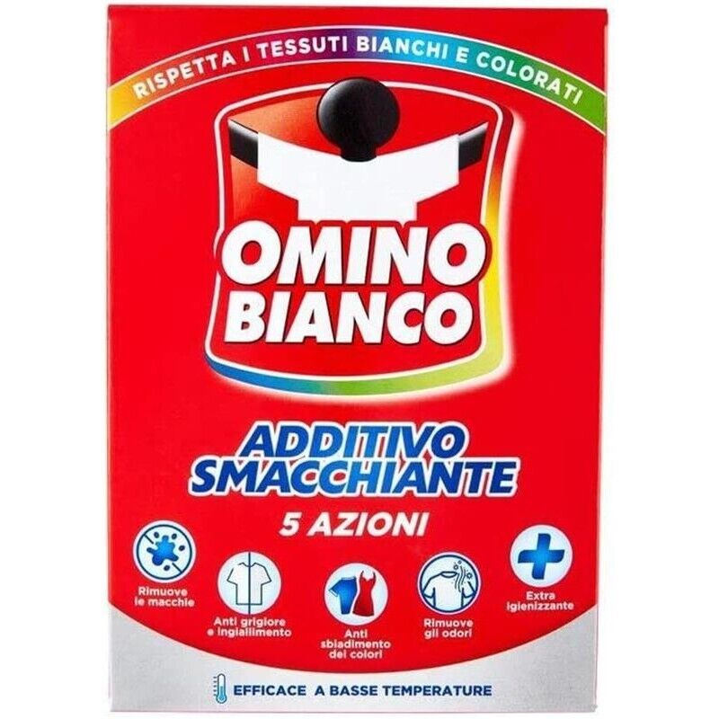 SET 4 PZ ADDITIVO OMINO BIANCO POLV 500GR SMACCHIANTE
