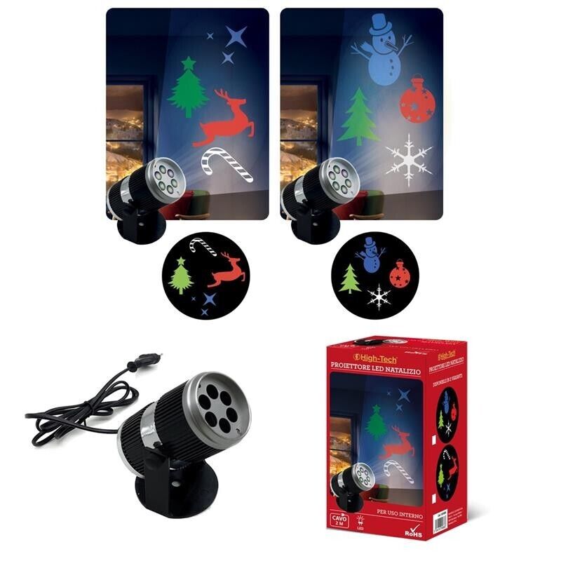 HIGH-TECH PROIETTORE A LED PER INTERNI CON DECORI NATALIZI