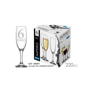 CALICI FLUTE IMPERO REALIZZATI IN VETRO DA 1220 CC