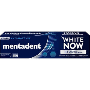 SET 4 DENTIFRICI MENTADENT WHITE NOW ANTI MACCHIA IN FORMATO DA 75 ML