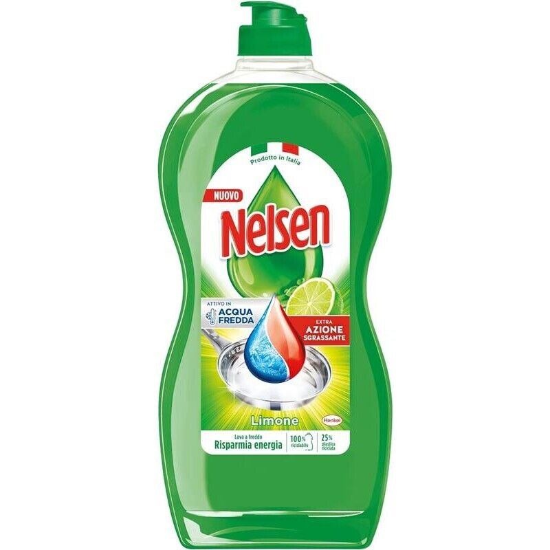 SET 12 NELSEN DETERSIVO PER PIATTI DA 850ML AL LIMONE