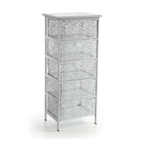 SAN JOSE CASSETTIERA IN METALLO BIANCO A 5 CASSETTI 42 X 31 XH89 CM