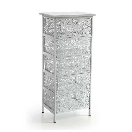 SAN JOSE CASSETTIERA IN METALLO BIANCO A 5 CASSETTI 42 X 31 XH89 CM