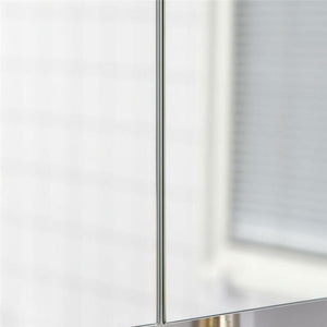 ARMADIETTO A SPECCHIO RETTANGOLARE RIPIANO REGOLABILE 60X15X75CM