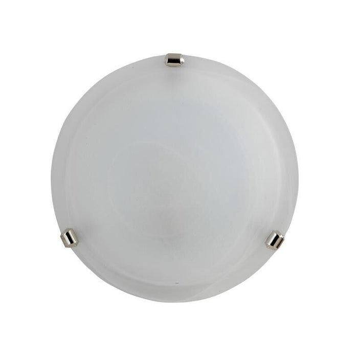 DUNA LAMPADA PLAFONIERA DA SOFFITTO E27 1 LUCE 40CM BIANCA