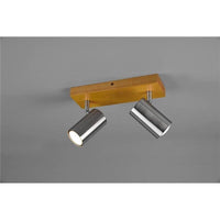 MARLEY BARRA DA SOFFITTO CON 2 FARETTI IN ACCIAIO 31.5 CM