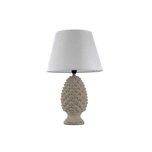 LAMPADA LUMETTO CON DESIGN A PIGNA CON BASE IN COLORE TORTORA 52 CM