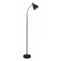 LAMPADA A PIANTANA IN METALLO NERO 35 X 20.5 X H137 CM