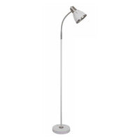 LAMPADA A PIANTANA IN METALLO BIANCO 35 X 20.5 X H137 CM