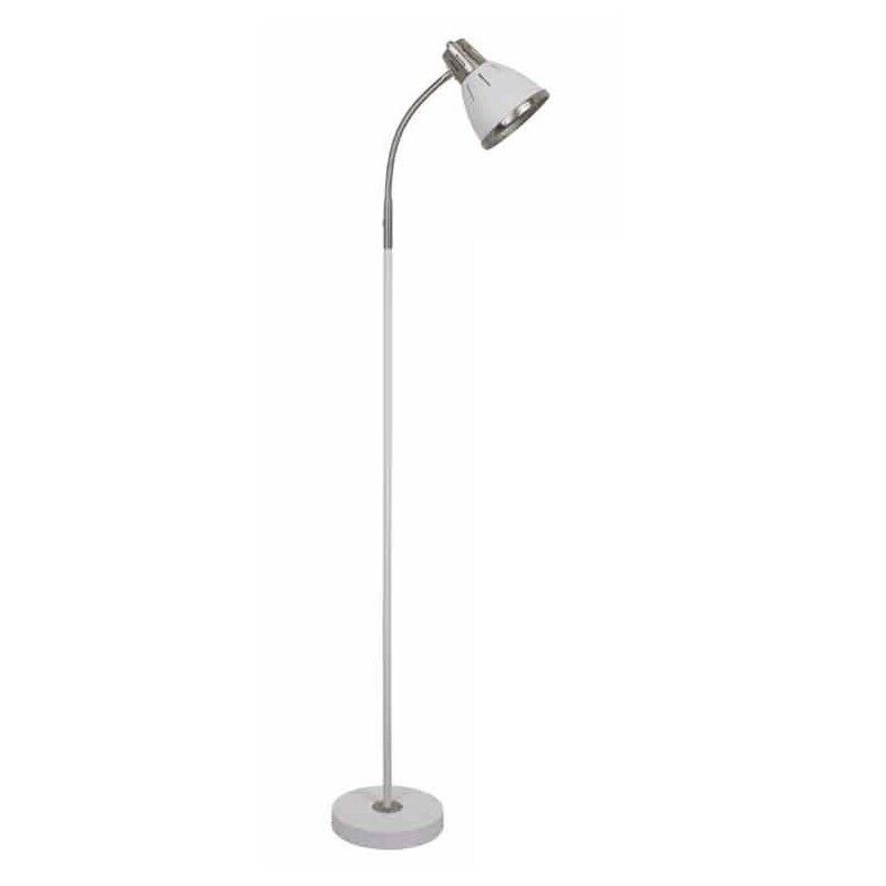 LAMPADA A PIANTANA IN METALLO BIANCO 35 X 20.5 X H137 CM
