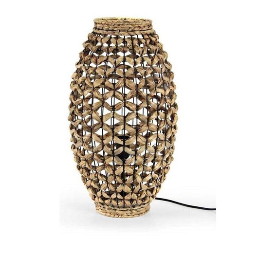 LAMPADA DA TAVOLO INTRECCIATA IN LEGNO NATURALE 29 X 52 CM