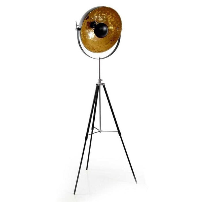 LAMPADA A PIANTANA INDUSTRIAL RICHIUDIBILE E REGOLABILE 55 X 40 X 160 CM GOLD