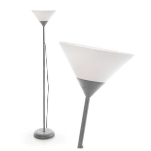 LAMPADA A PIANTANA DI METALLO 24X24X175CM IN COLORE GRIGIO