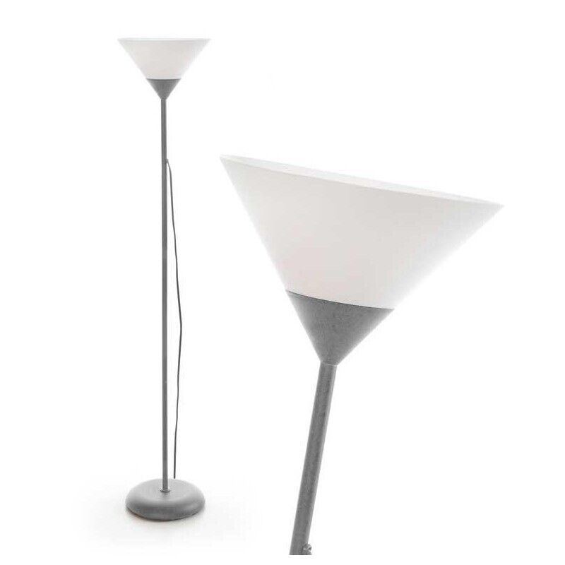 LAMPADA A PIANTANA DI METALLO 24X24X175CM IN COLORE GRIGIO