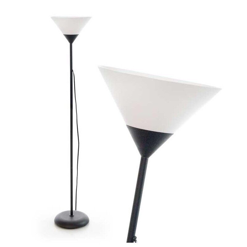 LAMPADA A PIANTANA DI METALLO 24X24X175CM IN COLORE NERO