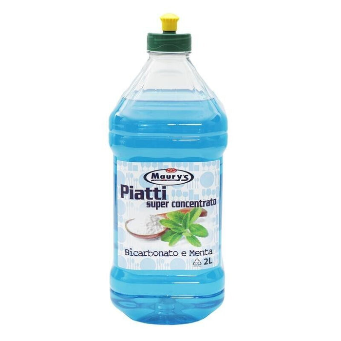 KIT SET 3 PZ MAURY'S DETERSIVO CONCENTRATO PER PIATTI BICARBONATO E MENTA 2 LT