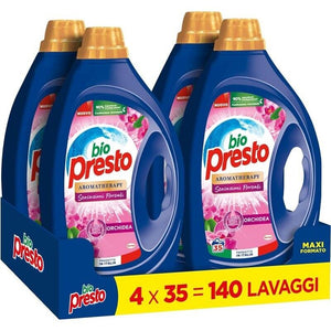 SET 4 PZ BIOPRESTO DETERSIVO PER LAVTRIECE DA 35 LAVAGGI FRAGRANZA ORCHIDEA