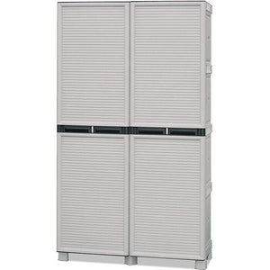 ARMADIO PORTASCOPE IN POLIPROPILENE 100 X 39 X H172 CM 2 ANTE E 3 RIPIANI