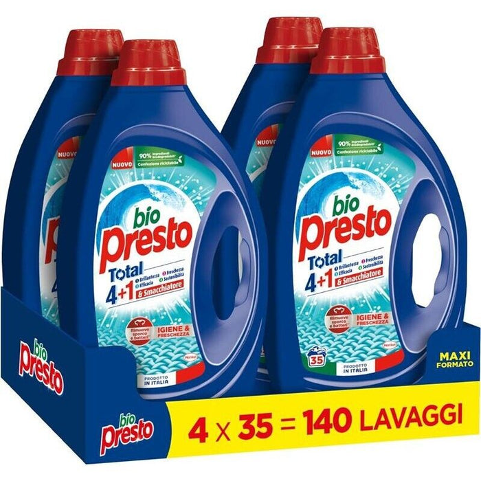 SET 4 PZ BIOPRESTO DETERSIVO PER LAVTRIECE DA 35 LAVAGGI IGIENE E FRESCHEZZA