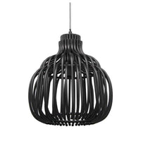 LAMPADARIO A CADUTA IN STILE MODERNO 30X80 CM  COLORE NERO