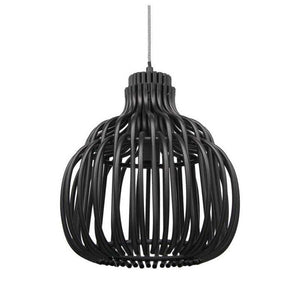 LAMPADARIO A CADUTA IN STILE MODERNO 30X80 CM  COLORE NERO
