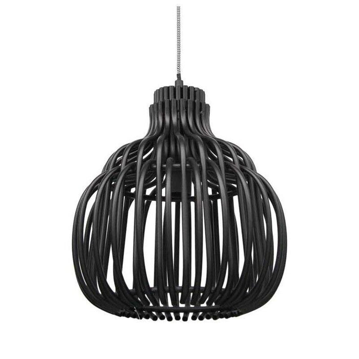 LAMPADARIO A CADUTA IN STILE MODERNO 30X80 CM  COLORE NERO