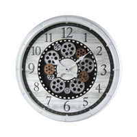 OROLOGIO DA PARETE TONDO CON DESIGN A INGRANAGGIO 50,8X50,8 XM