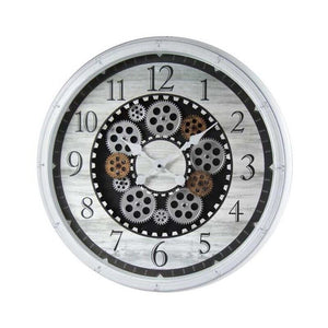 OROLOGIO DA PARETE TONDO CON DESIGN A INGRANAGGIO 50,8X50,8 XM