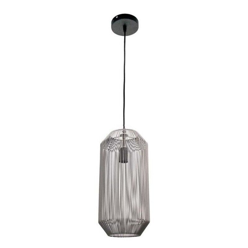 LAMPADARIO A CADUTA CON PARALUME IN VIMINI ALLUNGATO 20,5X190CM TORTORA