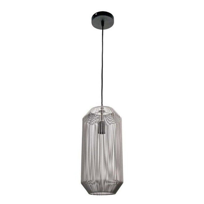 LAMPADARIO A CADUTA CON PARALUME IN VIMINI ALLUNGATO 20,5X190CM TORTORA