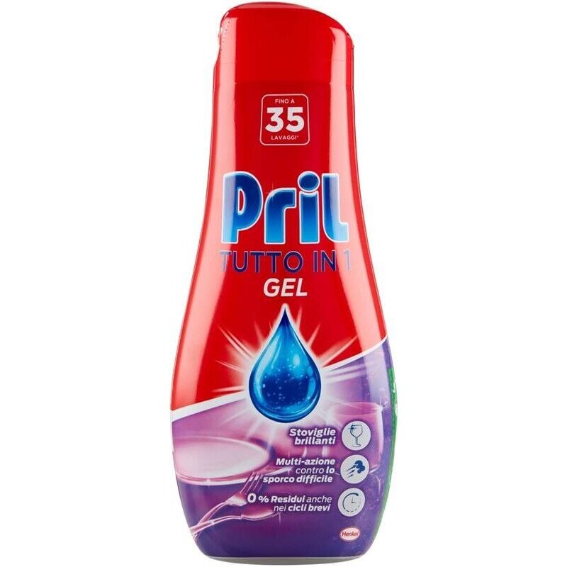 SET 3 PZ PRIL GOLD GEL PER LAVASTOVIGLIE IN FORMATO DA 630ML CLASSICO