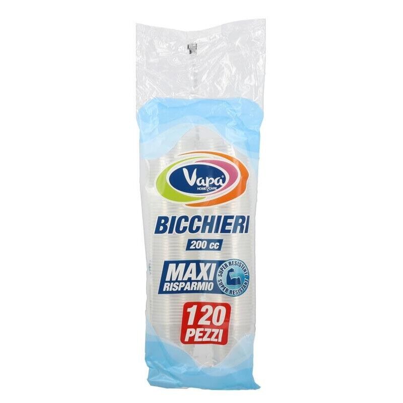 SET 1200 PZ BICCHIERI MULTIUSO DA 200CC CONFEZIONE TRASPARENTI